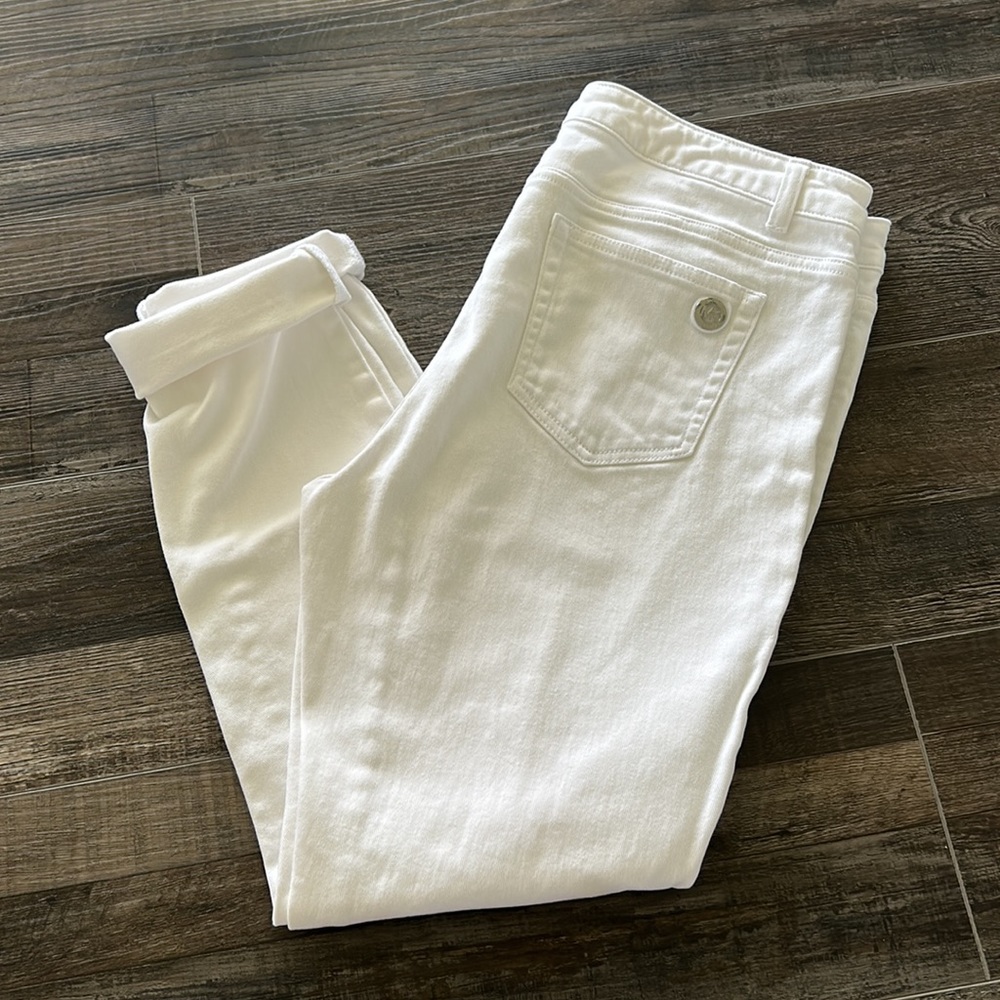 MICHAEL KORS- White Skinny Jeans - Size 10